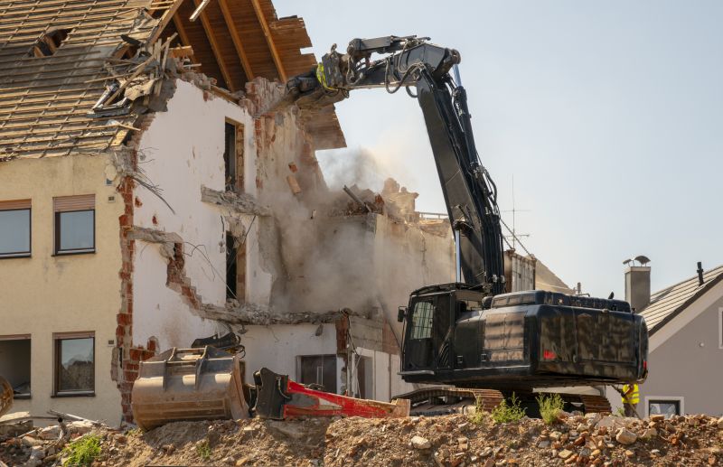 Demolition Equipment in Use