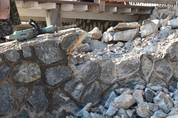 Retaining Wall Demolition in Cedar City